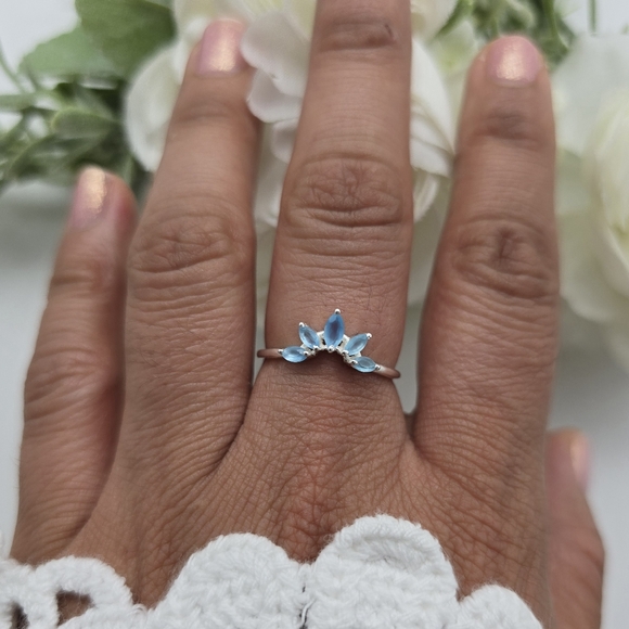 KYNDALL RING STERLING SILVER SET - Picture 6 of 14